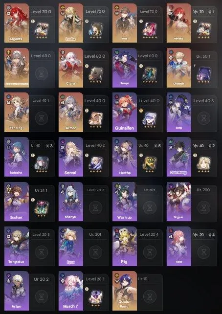 GI1388 Wing + Wolf + many 5 star and 4 s characters, high-level weapons, AR57 